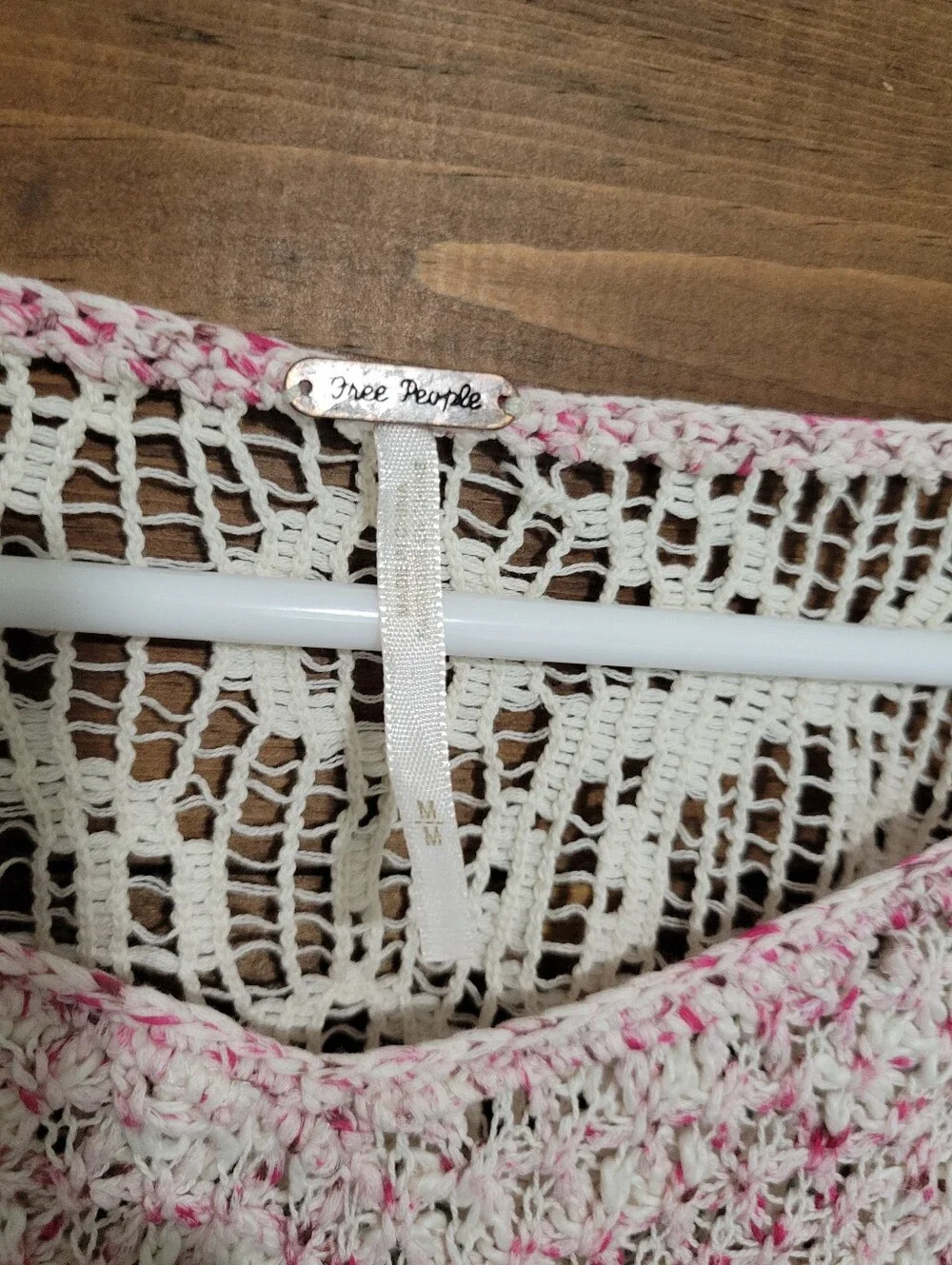 Free People Poppyseed Marbled Cottage Cozy Knit Sweater Medium